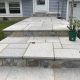 Granite Patio and Steps with Cultured Stone Risers in Bennington New Hampshire